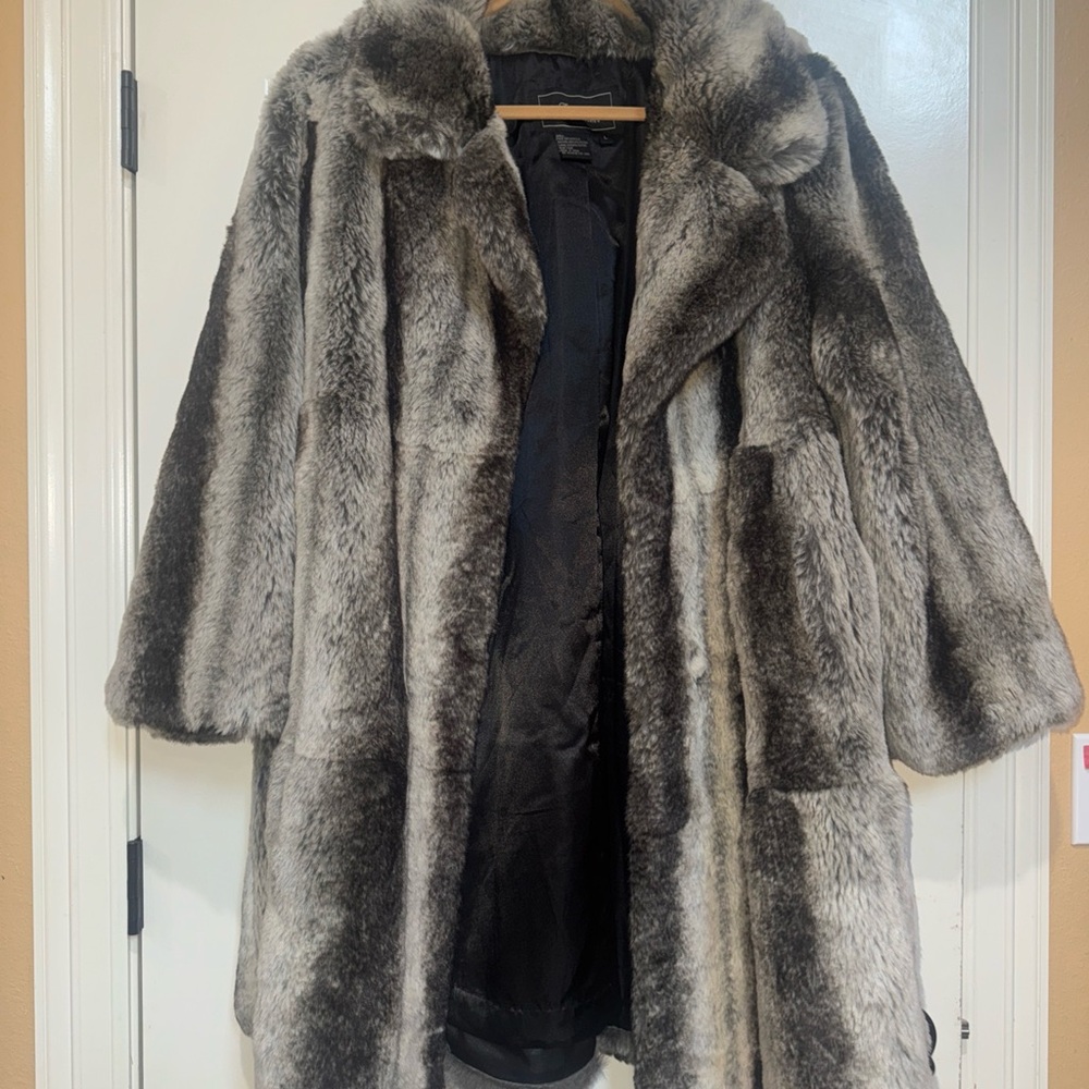 Terry Lewis Classic Luxuries Plush Gray Teddy Jacket
